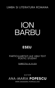 Ion Barbu Eseu Bacalaureat